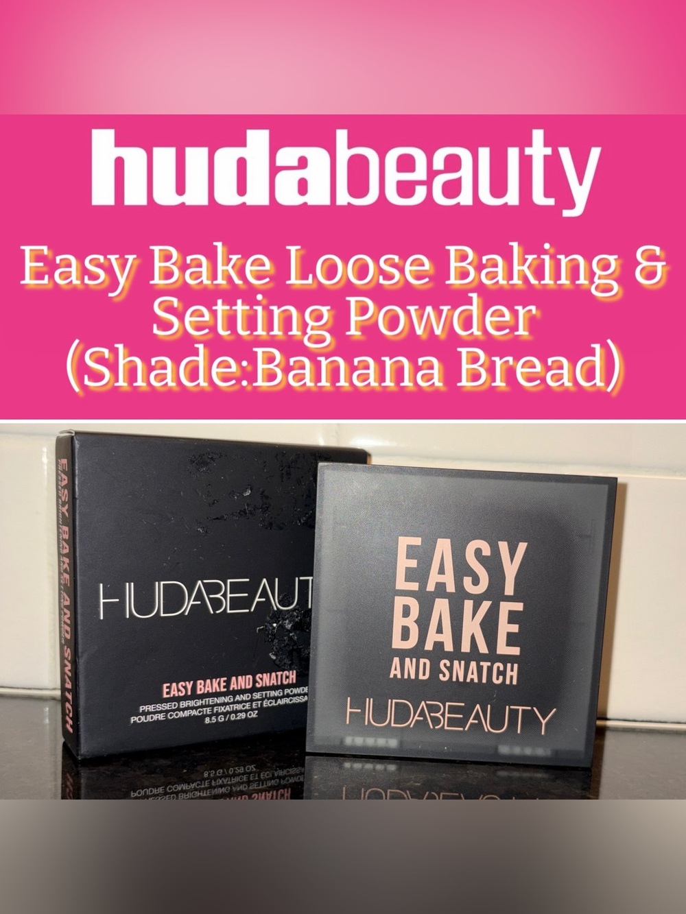 Huda Beauty - Easy Bake Loose Baking & Setting Powder (Shade: Banana Bread)